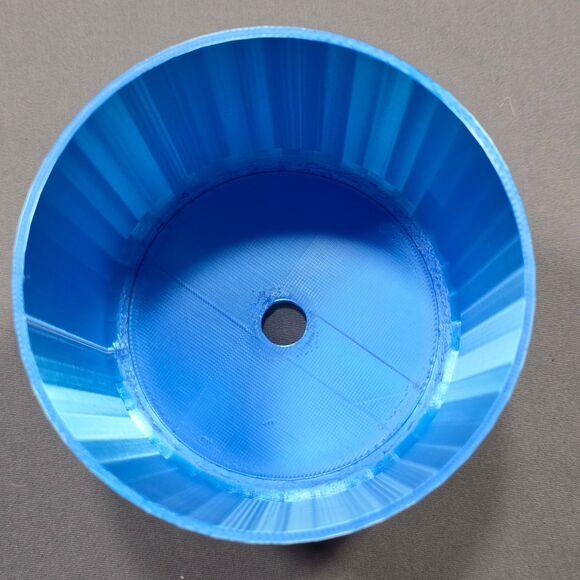 Aquaponic Aquarium Wicking Planter Pot White Blue Self Watering Fish Tank Decor - Picture 11 of 15